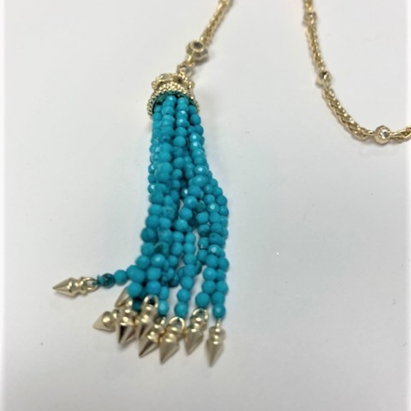 🎉host pick💥 KS Monique Gold Turquoise Lariat - Picture 5 of 5
